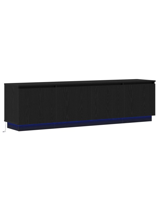 TV KAPP LED VALGUSTIGA MUST TAMME 180X38X49 CM TÖÖDELDUD PUIT