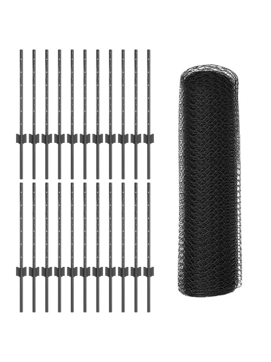 TARA POSTID 11 TK U-KANAL HALL 60 CM TERAS, KUUSNURK TARA HALL 0,6X50 M TERAS