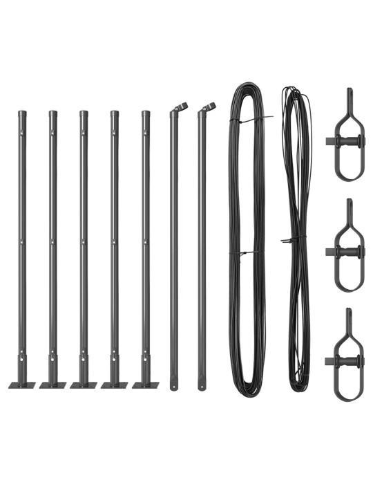 AIAPOSTID KOOS ALUSPINKADEGA 7 TK Ø32MM 110CM GALVANISEERITUD TERASEST