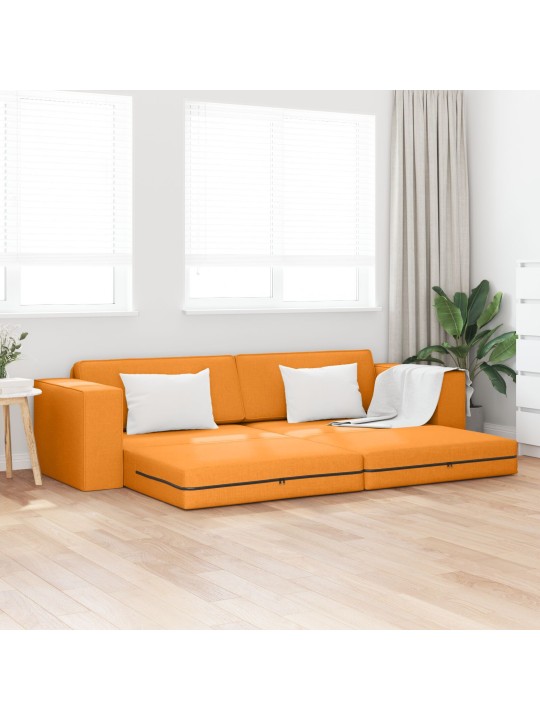 PÕRANDADIIVANVOODI 2-IN-1 TUME KOLLANE 245X150X60.5 CM KANGAS