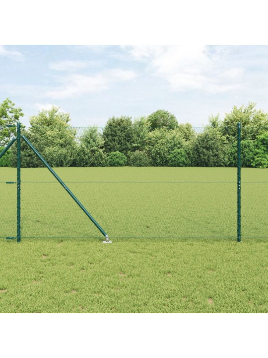 KUUTAKUNE AED ROHELINE 1.4X25 M TERAS, AIA POSTID KIILUDEGA 13 TK Ø32 MM 160 CM TSINKKATTEGA TERAS