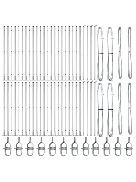 AIAPOSTID KOOS ALUSPINDADEGA 52 TK Ø32MM 78,5CM GALVANISEERITUD TERAS