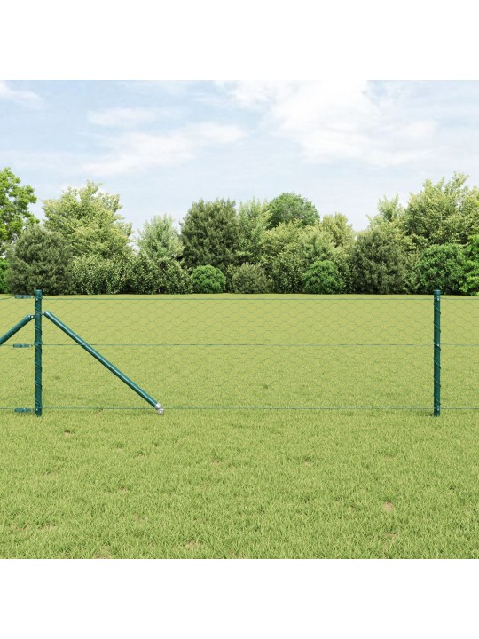 KUUSNURKNE AED ROHELINE 0.8X50 M TERAS, AIA POSTID SPIKE'IGA 13 TK Ø32 MM 100 CM GALVANISEERITUD TERAS