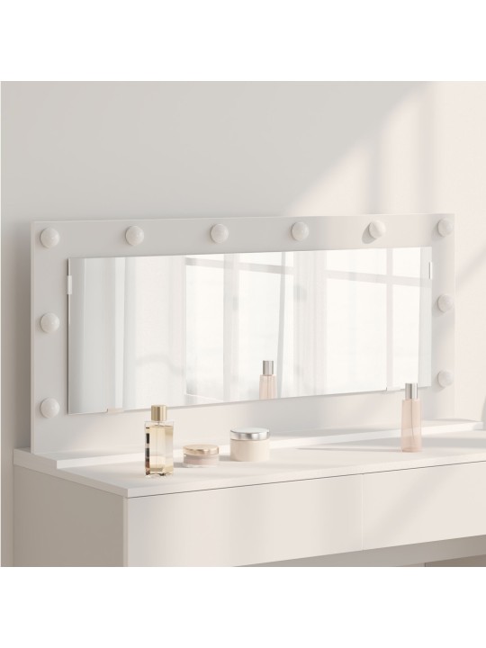 VANITY PEEGEL LED VALGUSTUSEGA VALGE 100X45X18 CM