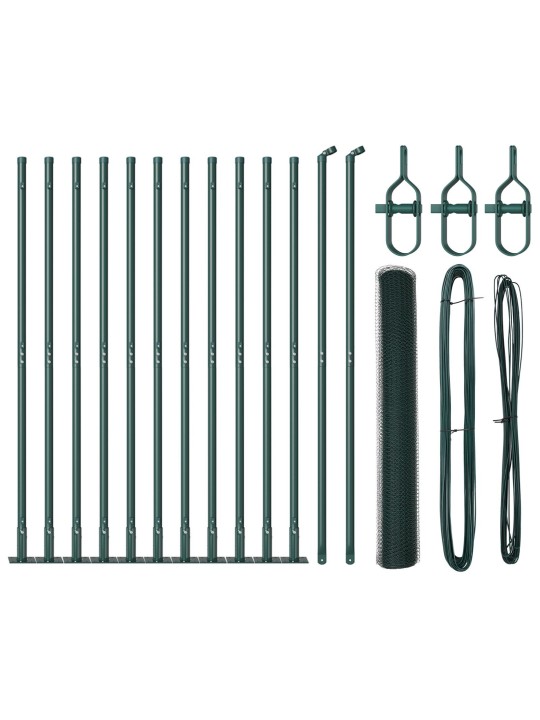TARA KOMPLEKT 2 TK ROHELINE TSINGITUD TERAS, PVC 25 X 1.2 M