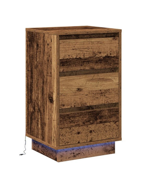 ÖÖKAPP KOOS LED VANAPUU 39X34.5X65 CM TEHISPUIT