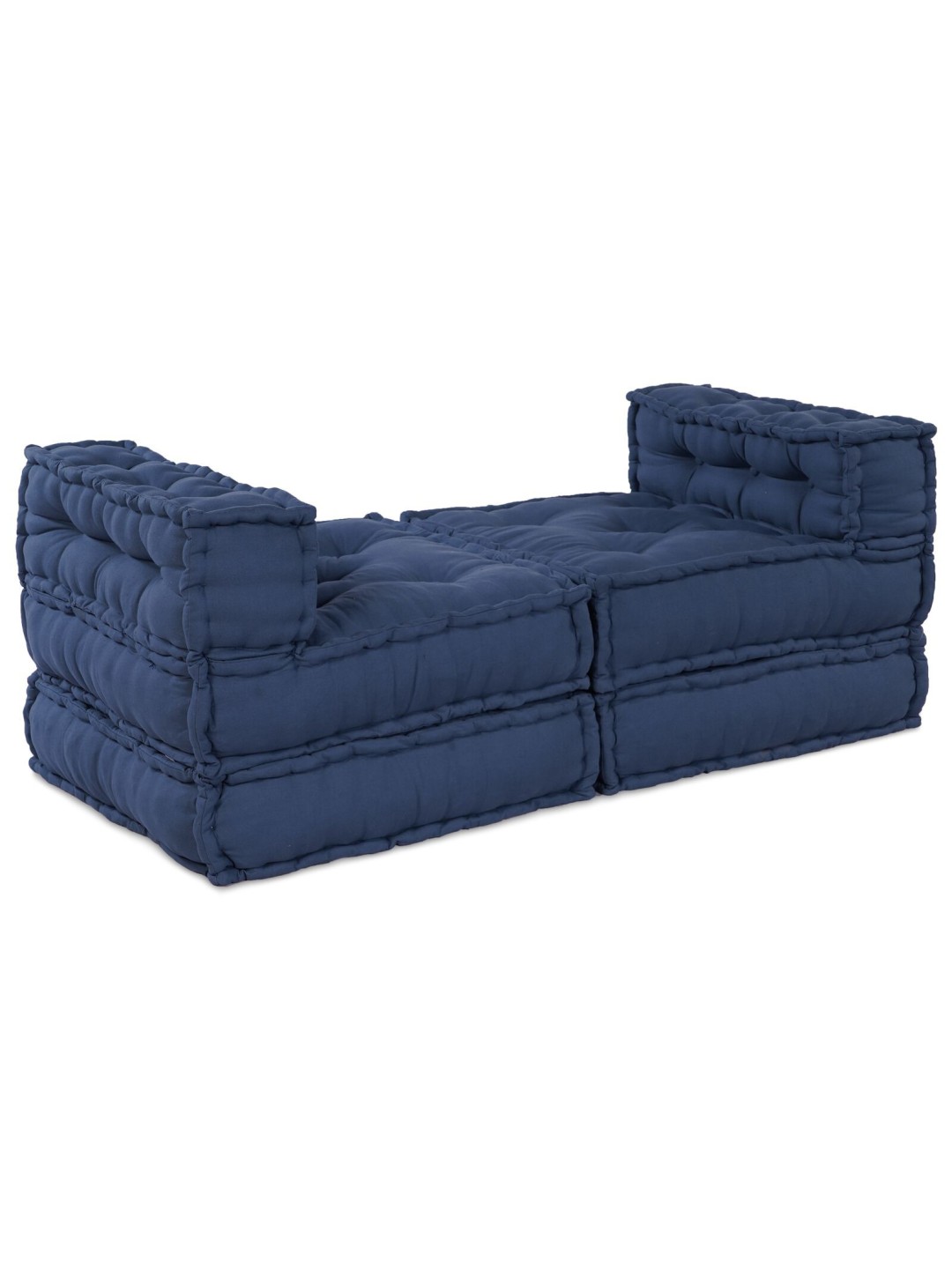 Moodulsuured pufid 4 tk indigo kangast