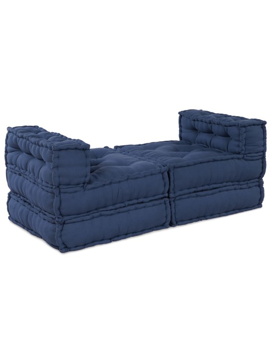Moodulsuured pufid 4 tk indigo kangast