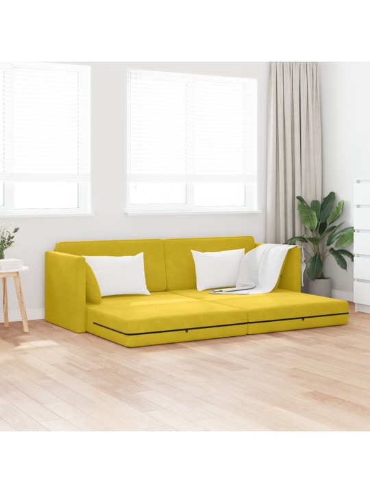 PÕRANDADIIVANVOODI 2-IN-1 KOLLANE 213X144X60 CM VELVET