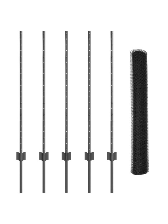 AEDADE POSTID 10 TK U-KANAL HALL 100 CM TERAS, KUUSNURGA AED HALL 1X10 M TERAS