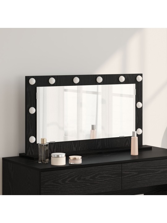 PEEGEL LED VALGUSEGA MUST OAK 80X45X18 CM