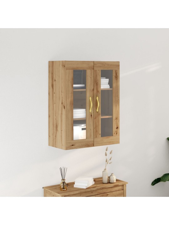 SEINALE PAIGALDATAV KAPP KLAASIST USTEGA ARTISAN OAK 69,5X34X90 CM