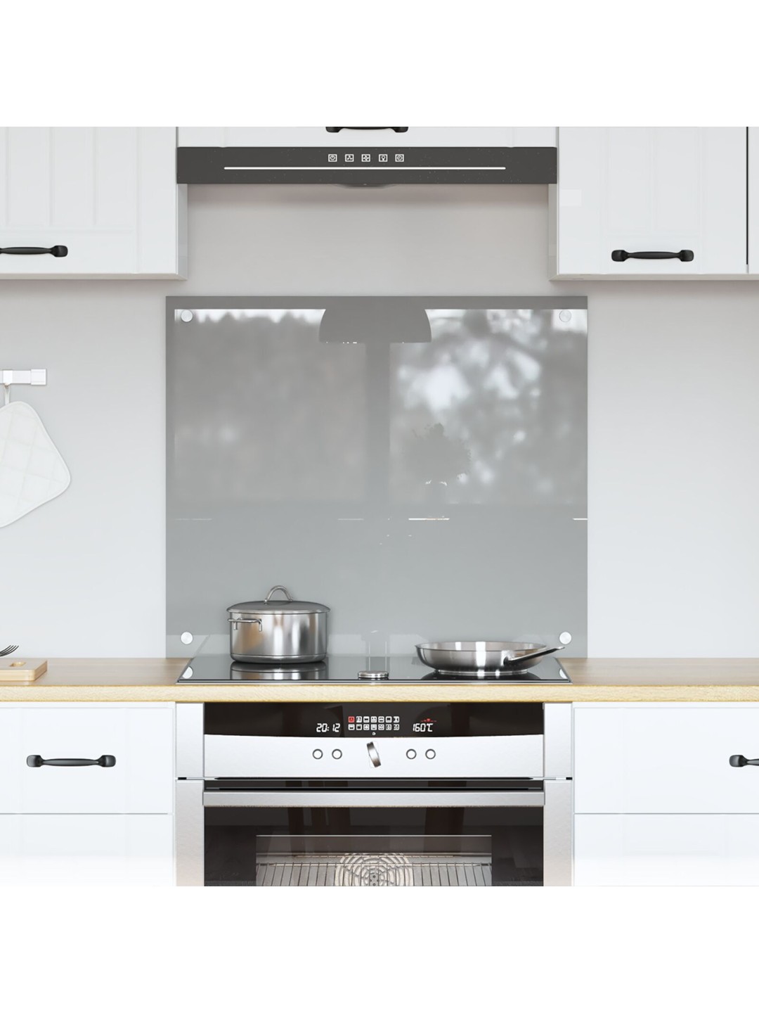 KÖÖGI SPLASHBACK HELEHALL 70X60X0,6 CM KARASTATUD KLAAS