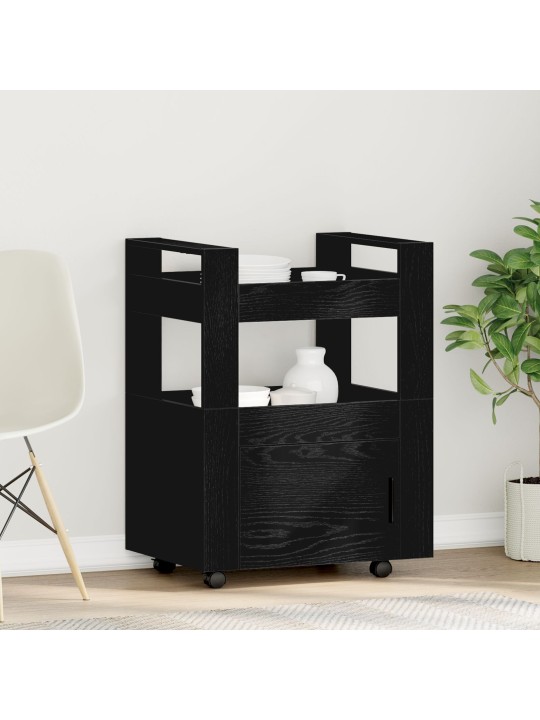 KÖÖK TROLLEY MUST TAMME 60X45X80 CM TEHISPUIT