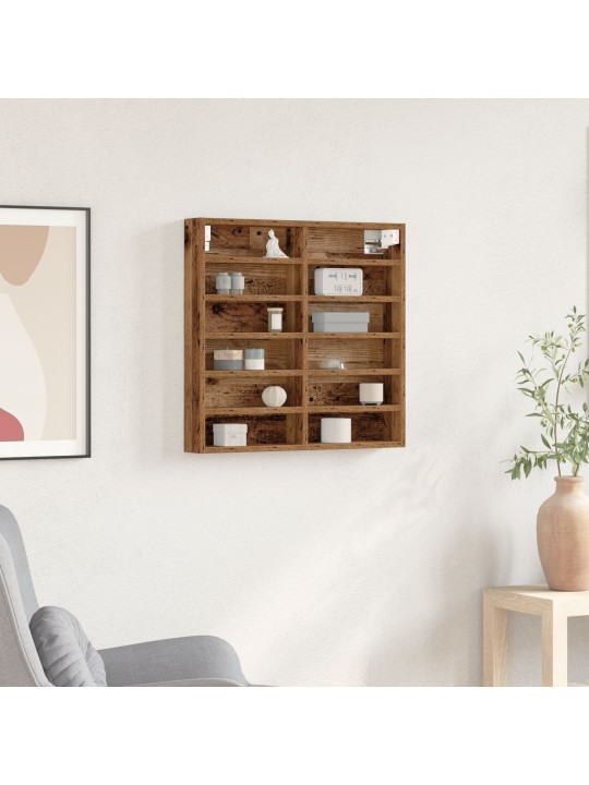 VITRINE KABINET VANAST PUIDUST 60X8,5X58 CM TÖÖSTUSLIK PUIT