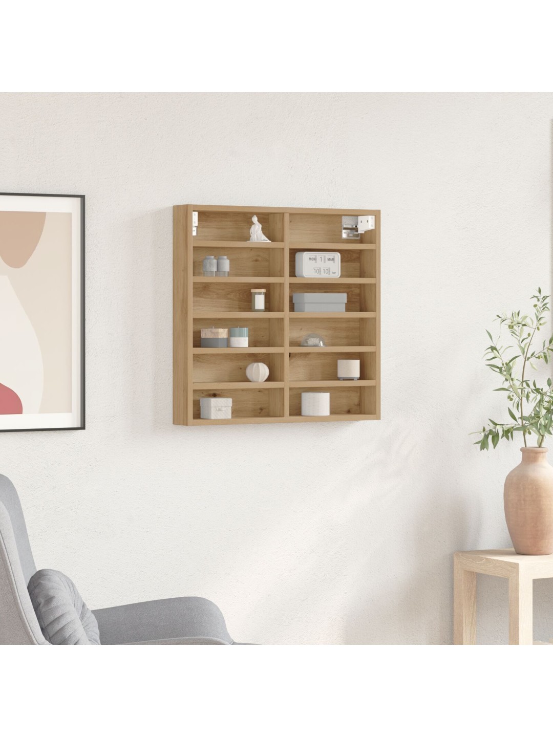 VITRINE KAPP ARTISAN TAMME 60X8,5X58 CM TÖÖDELDUD PUIT