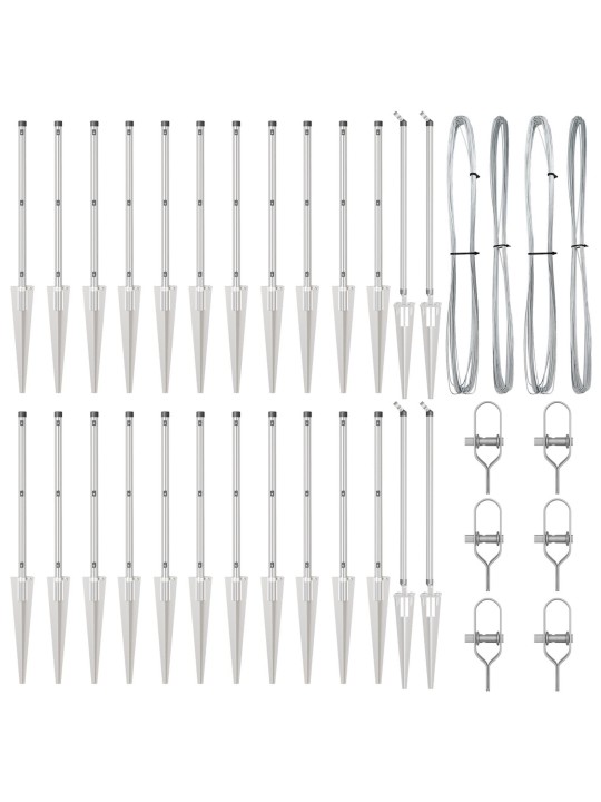 AEDAPOSTID SPIKIGA 26 TK Ø32 MM 120 CM GALVANISEERITUD TERAS