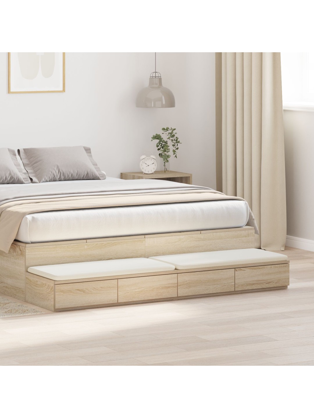 VOODI SAHTLID SONOMA TAMME 150X36,5X16,5 CM TEHISPUIT