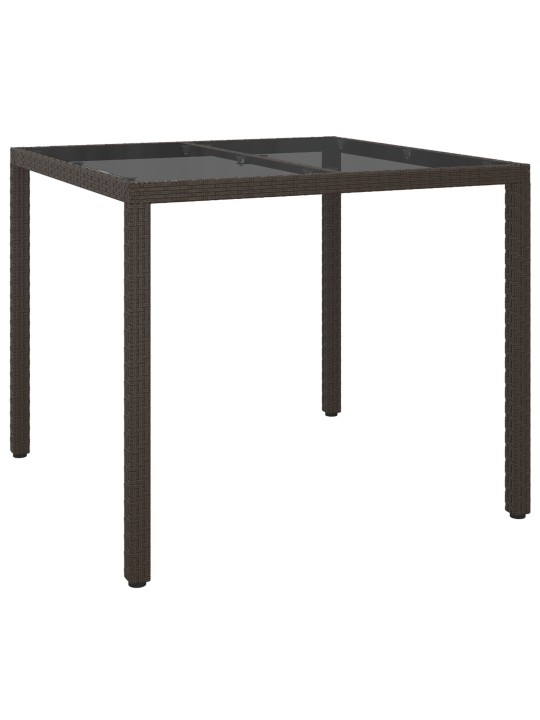 AIAMENA PRUUN 90X90X75 CM POLÜROTANG