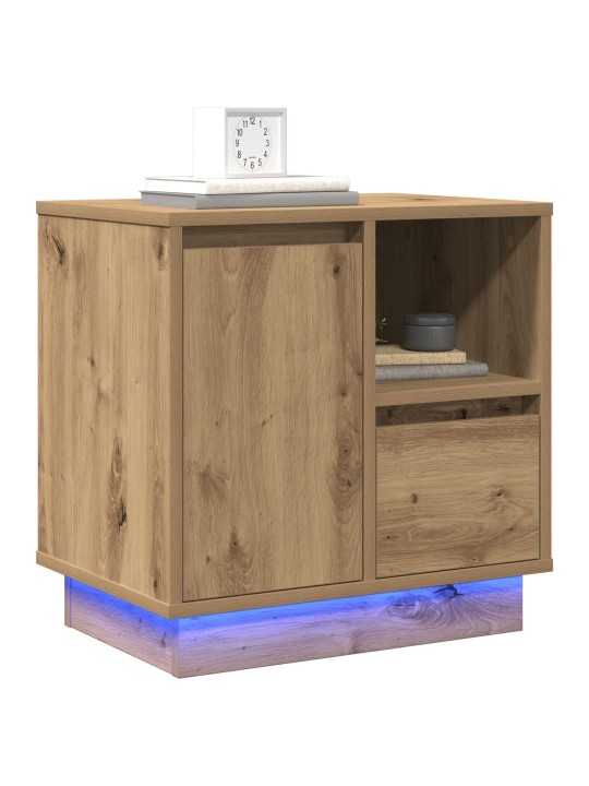 ÖÖKAPPIDEGA LED VALGUSTUS 2 TK ARTISAN TAMM 50X34,5X50 CM