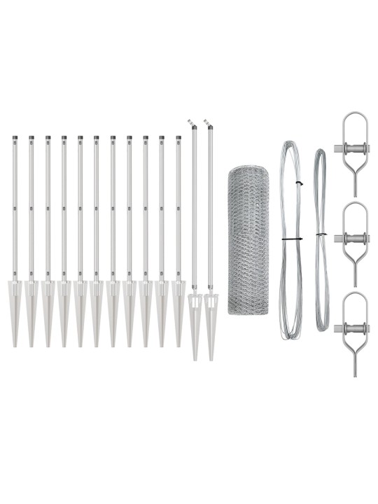 AEDADE KOMPLEKT 2-OSALINE GALVANISEERITUD TERAS 25 X 0.5 M