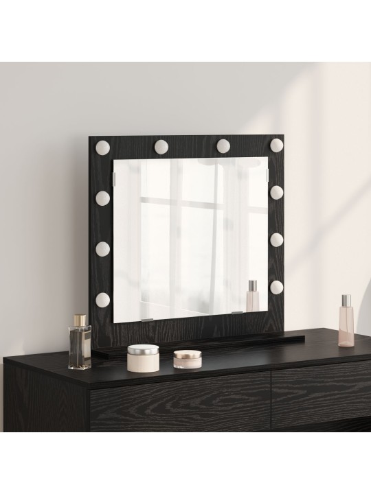 VANITY MIRROR WITH LED LIGHTS MUST TAMME 60X55X18 CM