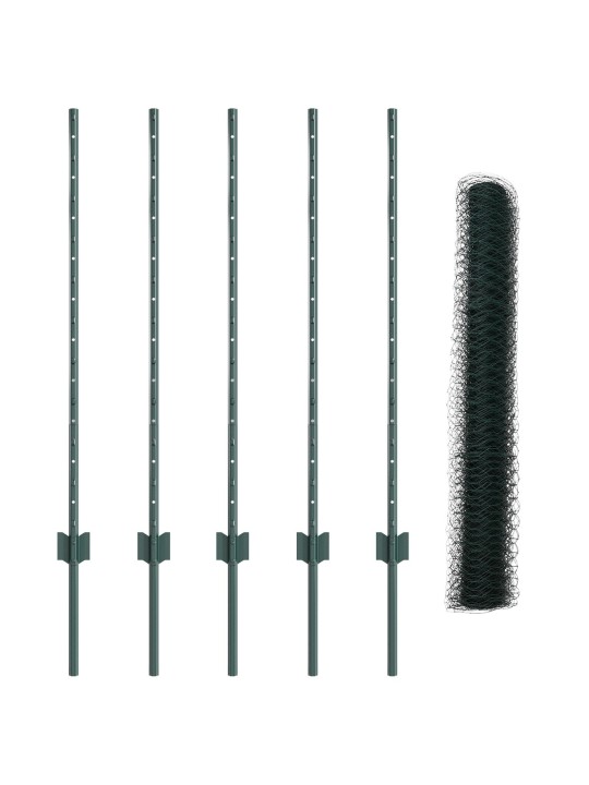 AIA POSTID 5 TK U-KANAL ROHELINE 100 CM TERAS, KUUSNURGA AED ROHELINE 1X10 M TERAS