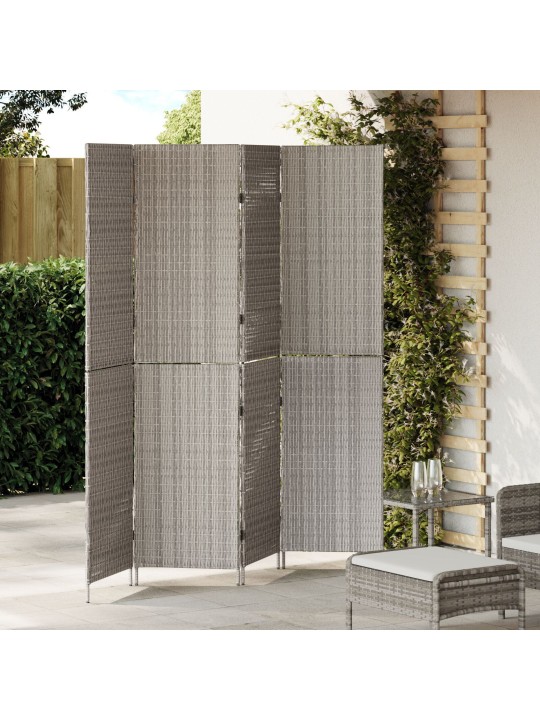 TOASEIN 4 PANEELI KOKKUPANDAV HALL 195X180 CM POLÜ RATTAN