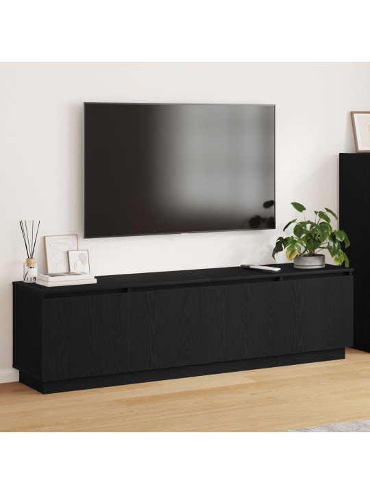 TV KAPP LED VALGUSTIGA MUST TAMME 180X38X49 CM TÖÖDELDUD PUIT