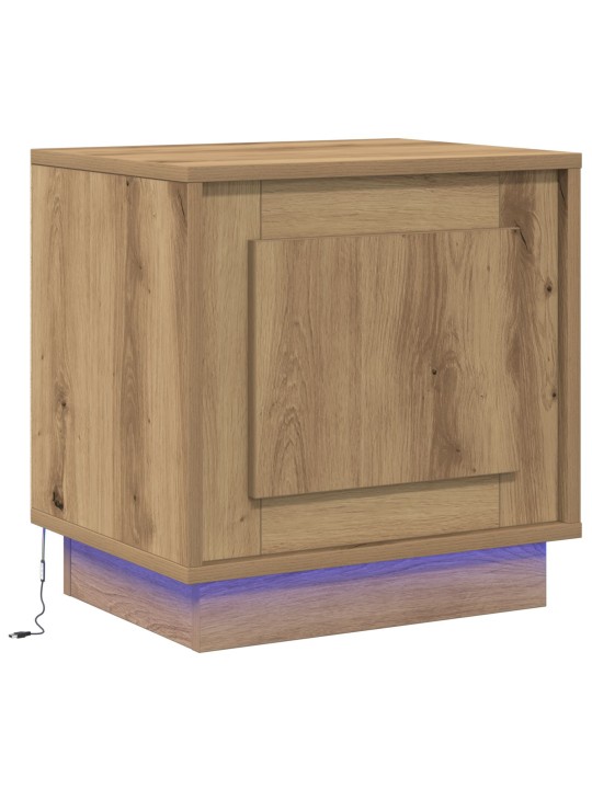 ÖÖKAPP LED-VALGUSTITEGA, ARTISAANIPUIDUST 44X34,5X45 CM