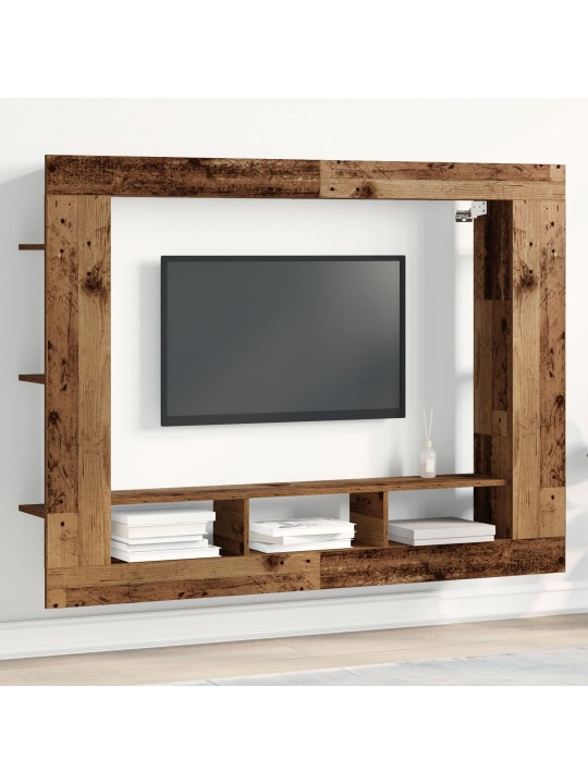 TV KAPP SEINALE KINNITATUD VANA PUU 152X22X113 CM