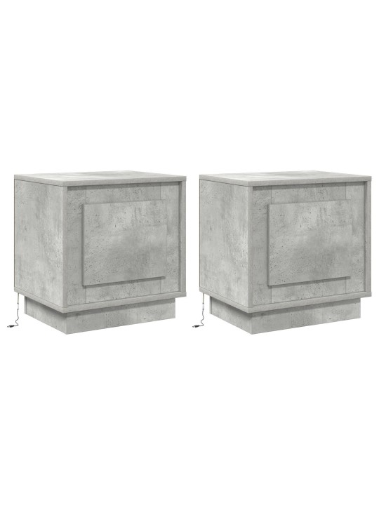 ÖÖKAPPIDEGA LED-VALGUSTID 2 TK BETOONHALL 44X34,5X45 CM