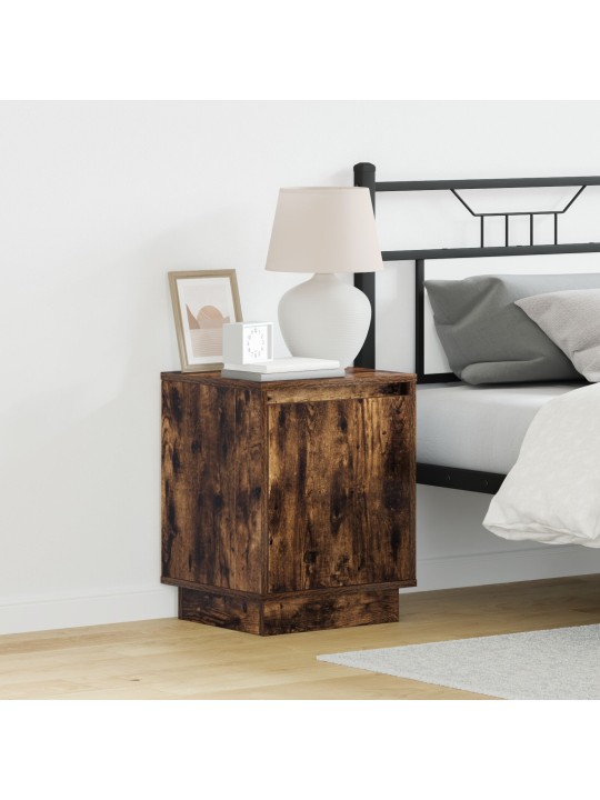 ÖÖKAPPIDE KOMPLEKT LED-VALGUSTITEGA 2 TK SUITSETATUD TAMM 39X34,5X50 CM