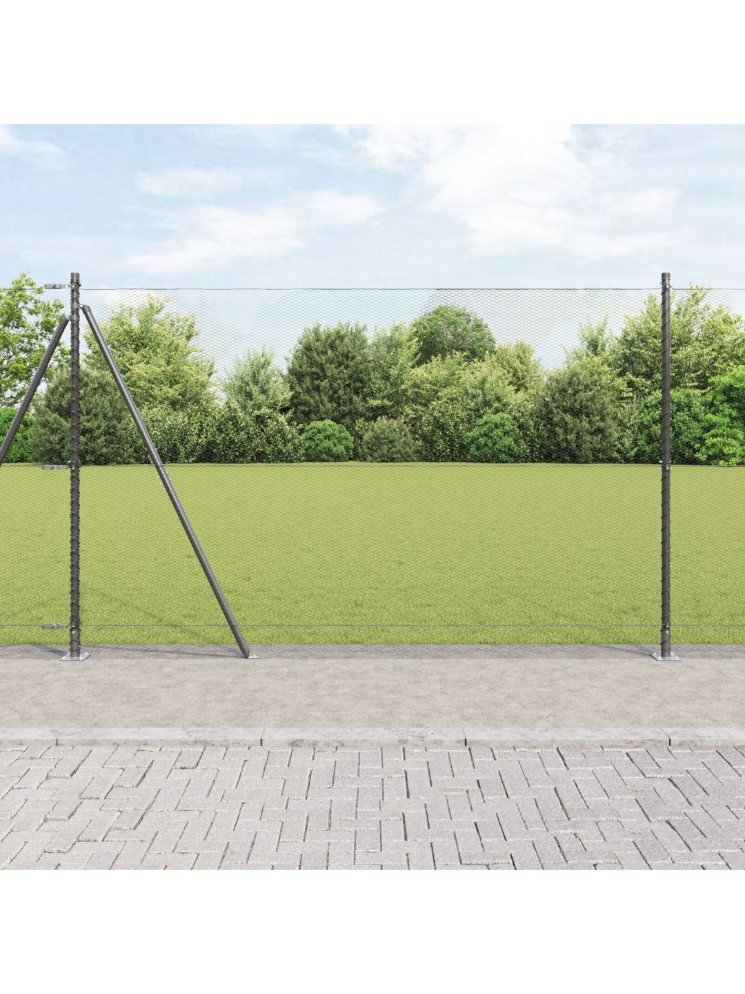 AEDADE KOMPLEKT 2TK HALL PULBERVÄRVITUD TERAS 25 X 1.5 M