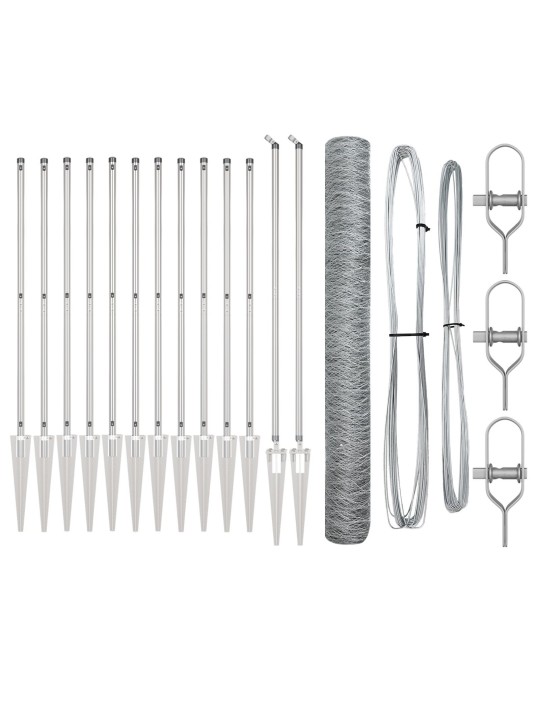 KUU AED 1,2X10 M TSINGITUD TERAS, AIA POSTID SPIKE 7 TK Ø32 MM 140 CM TSINGITUD TERAS