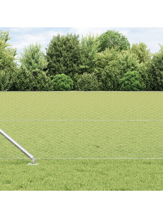 KUUETEISTKÜMNE NURGA AED 0.6X100 M GALVANISEERITUD TERAS, AEDAPORTID TÕUKEGA 13 TK Ø32 MM 80 CM GALVANISEERITUD TERAS