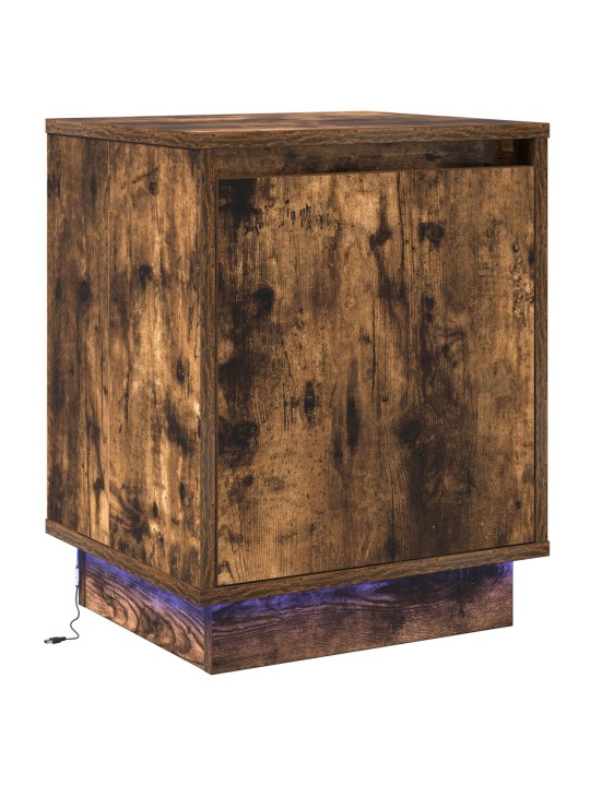 ÖÖKAPP LED-VALGUSTITEGA SUITSUTATUD TAMM 39X34,5X50 CM