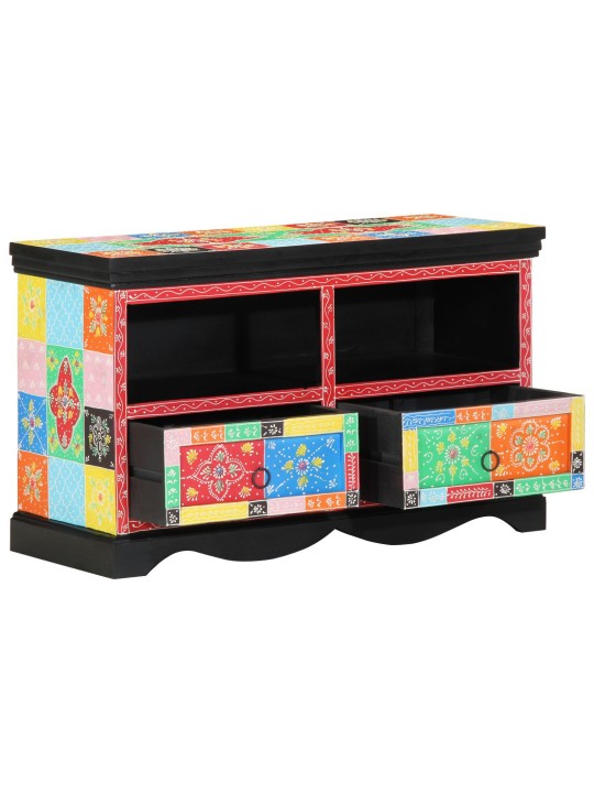 TV KAPP, MITMEVÄRVILINE, 80X35X50 CM, TAHKE MANGO PUU