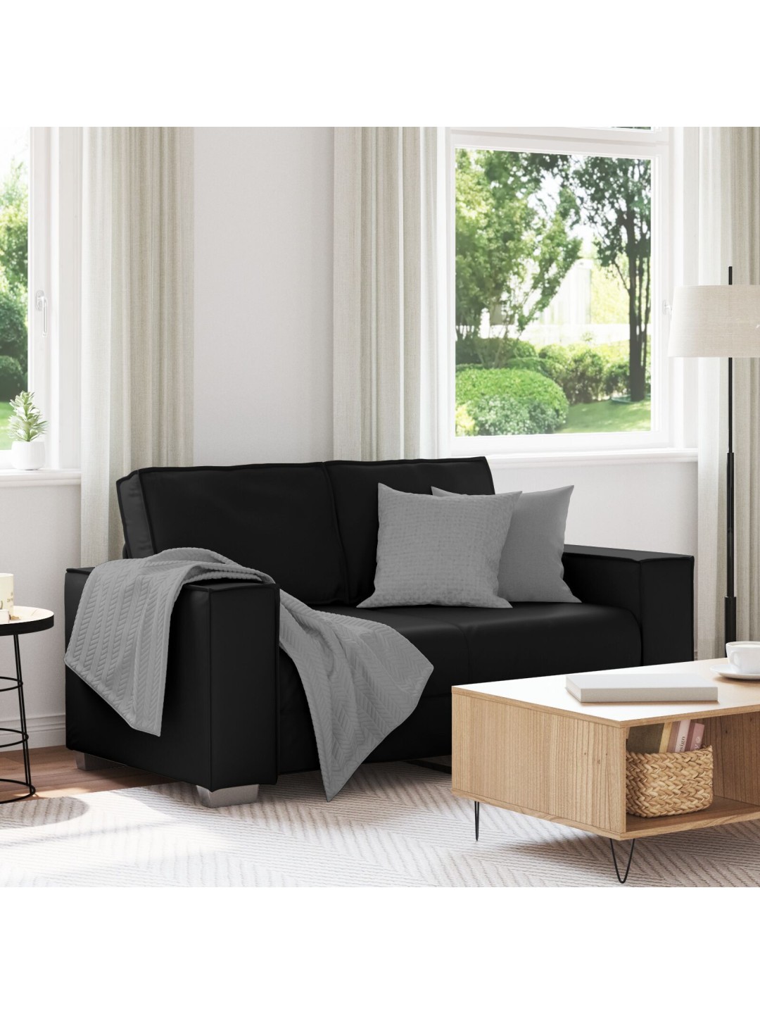 LOVESEAT DIIVAN MUST 120 CM KUNSTNAHK