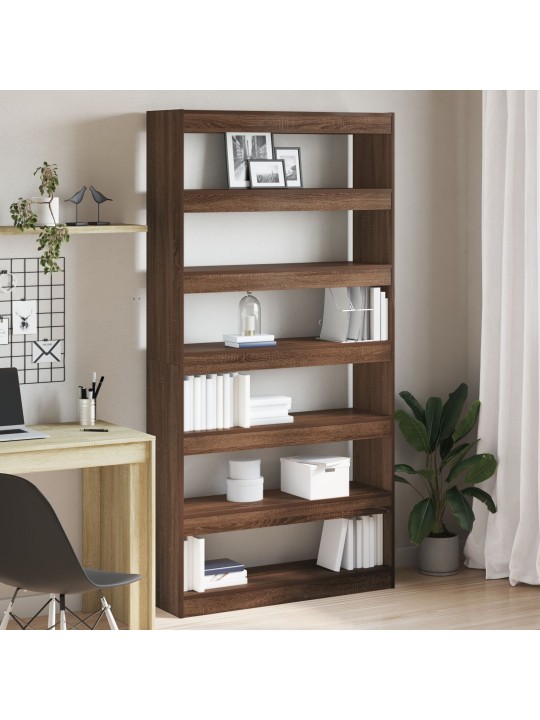 RAAMATUKAPP PRUUN TAMM TEHISPUIT 100 X 30 X 198 CM