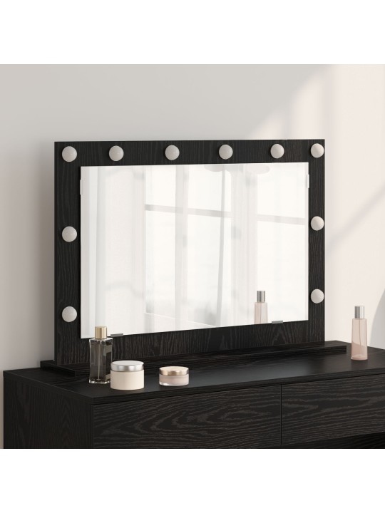 PEEGEL LED-VALGUSTITEGA MUST PUIT 80X55X18 CM