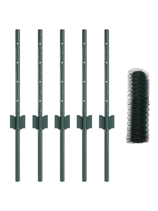 AEDPOSTI 5 TK U-KANAL ROHELINE 40 CM TERAS, KUUSNURGA AED ROHELINE 0.4X10 M TERAS