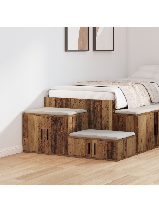 LADUSTAMISKAPP VANAST PUUST 108X41X40 CM TÖÖDELDUD PUIT
