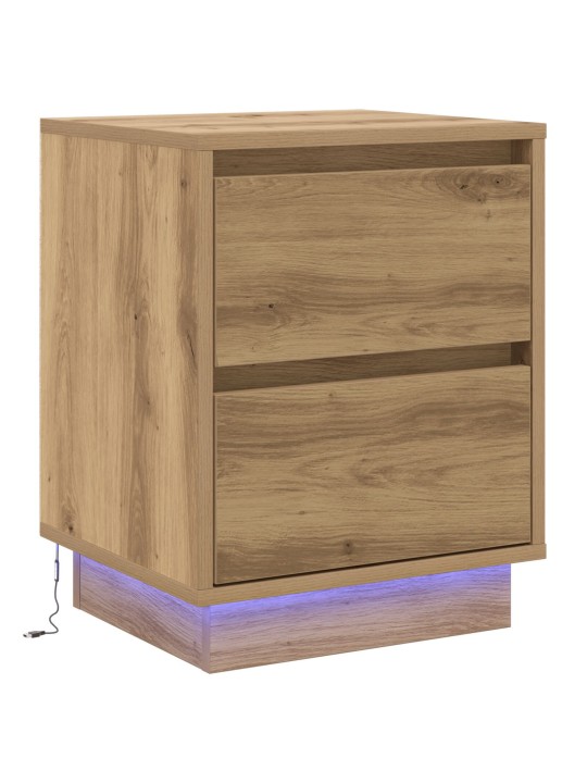 ÖÖKAPP LED TULEDEGA, KUNSTIGA TAMM 39X34.5X50 CM
