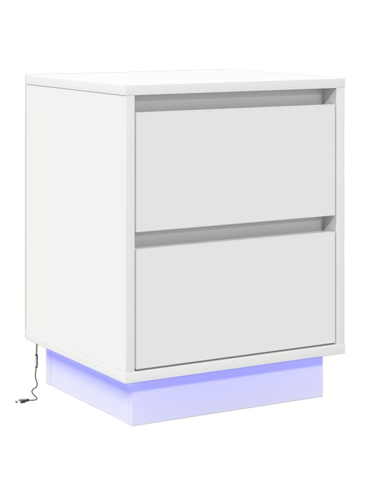 ÖÖKAPP LED VALGUSTEGA VALGE 39X34.5X50 CM