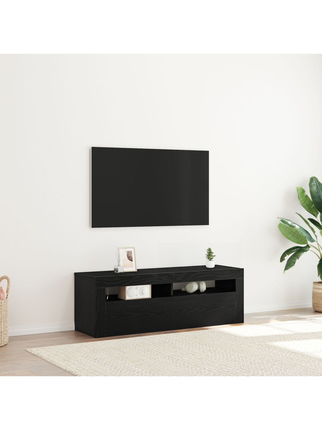 TV KAPP LEDIGA MUST VANIK 120X35X40 CM TEHISPUIT