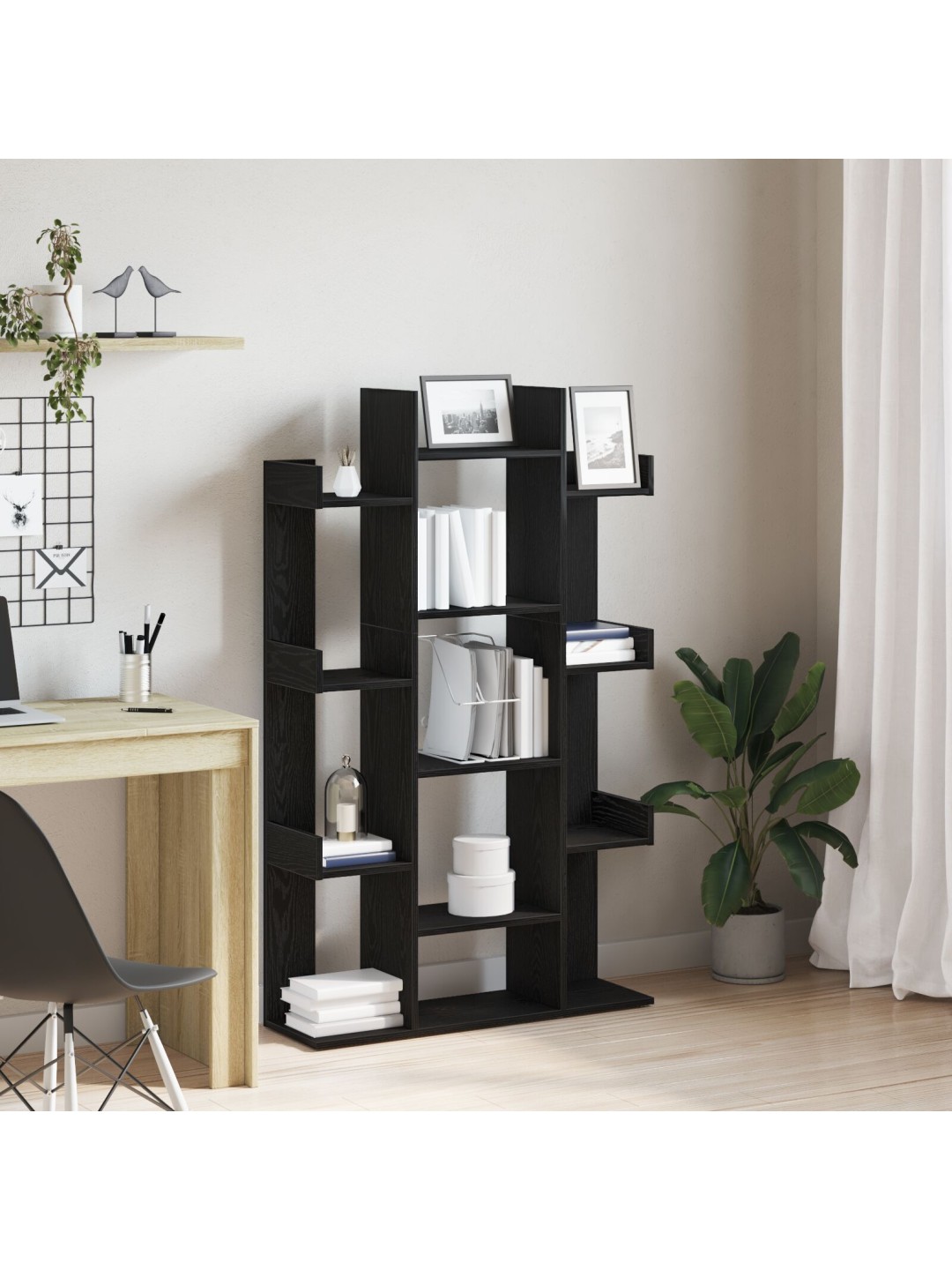 RAAMATUKAPP MUST KUUSK 86X25,5X140 CM TEHISPUIT