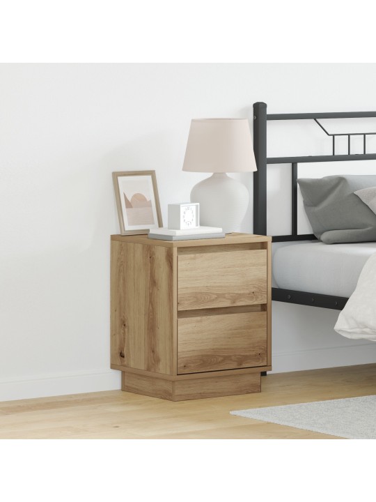 ÖÖKAPP LED TULEDEGA, KUNSTIGA TAMM 39X34.5X50 CM