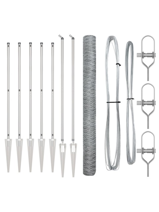 KUUERAUDADE AED 1.5X10 M TSINGITUD TERAS, AED POSTID SPIKE'GA 7 TK Ø32 MM 170 CM TSINGITUD TERAS