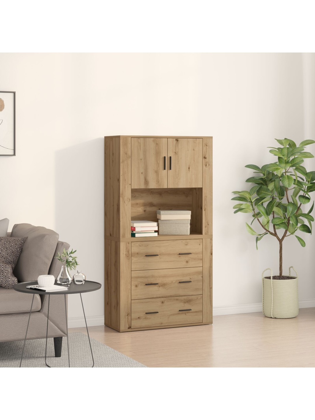 KÕRGE KAPP MEISTRIMEHE TAMM 80X33X150 CM TEHISPUIT